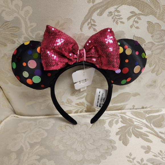 Disney Parks Polka Dot Minnie Mouse Ears - Picture 1 of 8
